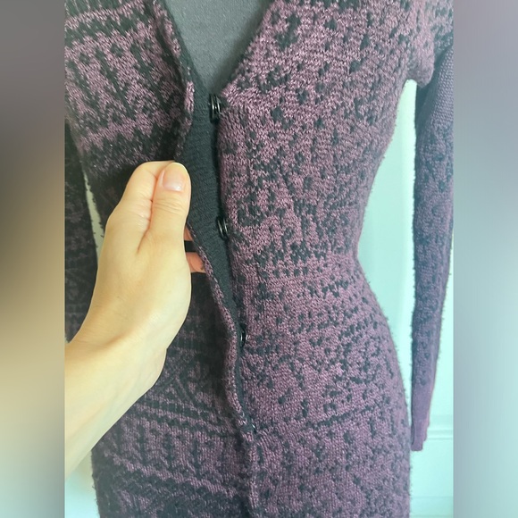 Burberry Button Front Cardigan Sweater. Silk/Rayon. M - Picture 5 of 5